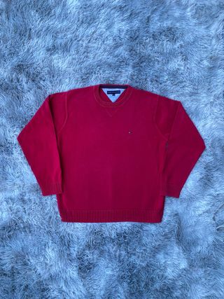 Jersey Tommy Hilfiger Rojo Talla XL