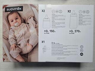 Set 4 Biberones y Chupete Suavinex