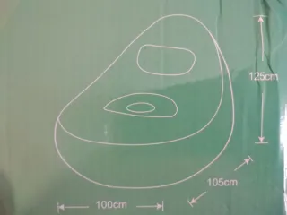 Silla Hinchable Gaming Azul y Negro