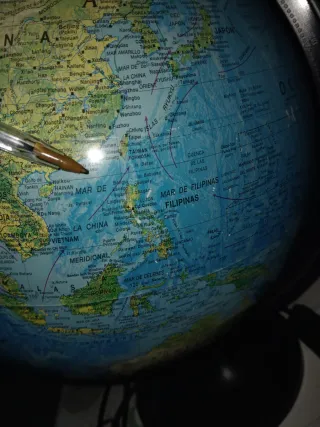 "Lampara del Globo" terráqueo decorativo