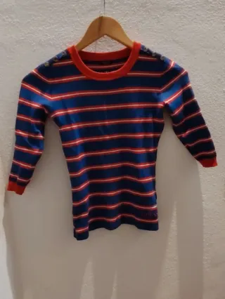 Maglia Guess Los Angeles righe blu rosse