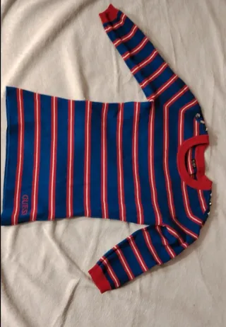 Maglia Guess Los Angeles righe blu rosse