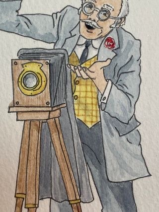 Ilustración original firmada S. A. Higgins