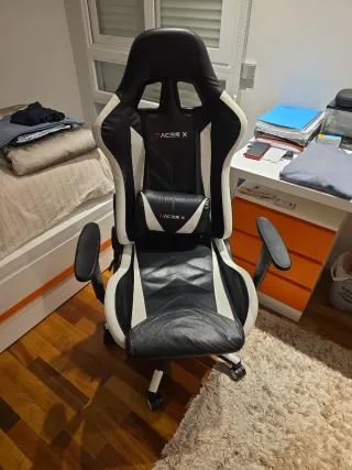Silla Gamer Racer X Negra y Blanca