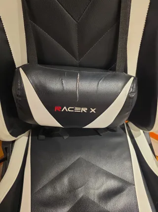 Silla Gamer Racer X Negra y Blanca