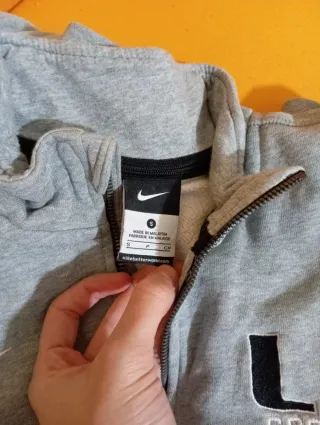 Felpa Nike zip 1/4 grigia anni 2000