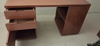 Tavolo da ufficio in legno di quercia massiccia di alta qualità