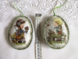 Decorazioni Country Bambini 2pz Tessuto Feltro