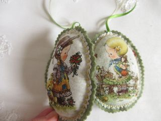 Decorazioni Country Bambini 2pz Tessuto Feltro