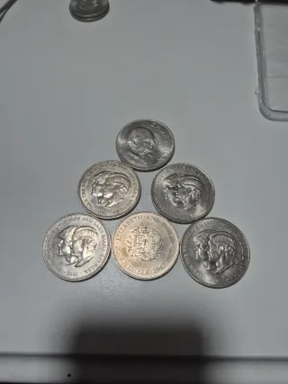 Lote de 6 monedas antiguas