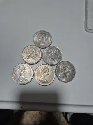 Lote de 6 monedas antiguas