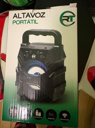 Altavoz Portátil RT Negro/Multicolor