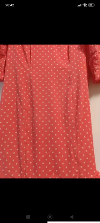 Bata Romería Rosa Lunar Crudo