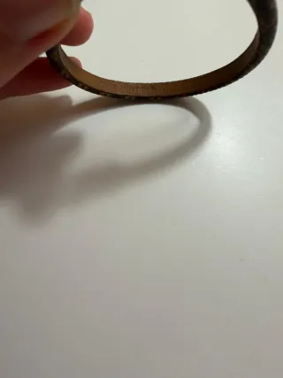 Pulsera Louis Vuitton dorada y marrón