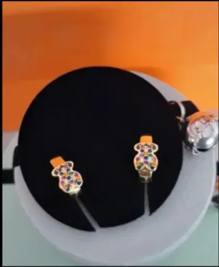 PENDIENTES TOUS ORO 18KILATES NUEVOS MULTICOLOR