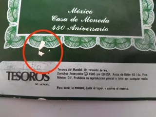 Moneda 50 Pesos Mexicanos Mundial 86 en Plata 720