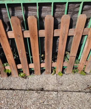 Vallas de madera para jardín