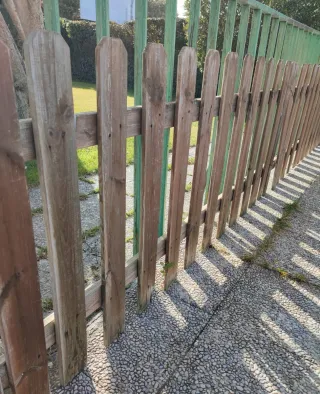 Vallas de madera para jardín