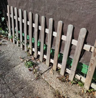 Vallas de madera para jardín