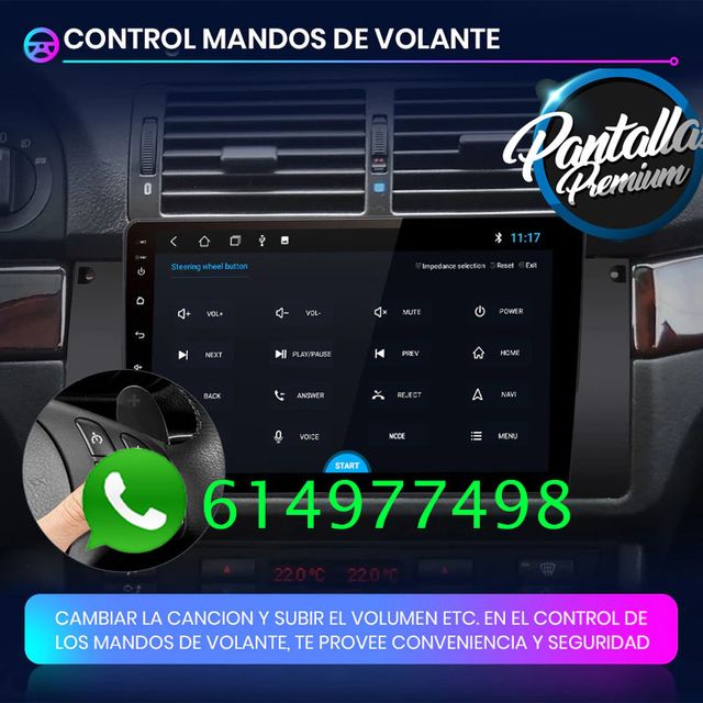 Radio pantalla CARPLAY GPS para BMW SERIE 3 E39 X5