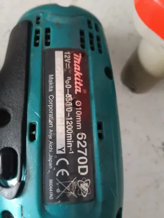 Taladro Makita 6270D 12V Batería