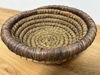 Cesta trenzada redonda Zara Home