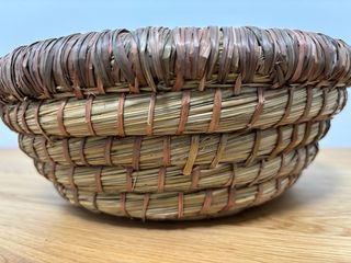 Cesta trenzada redonda Zara Home