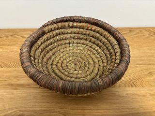 Cesta trenzada redonda Zara Home