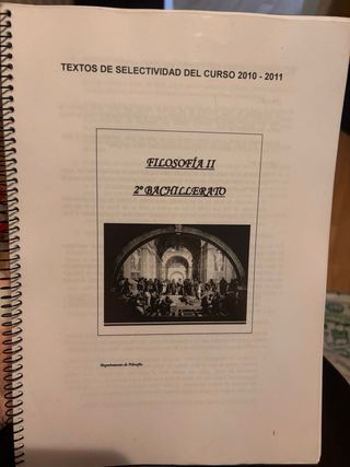 Filosofia 2 bachillerato