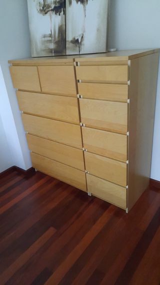 2 Cómodas IKEA MALM 6 Cajones Madera DOS MEDIDAS