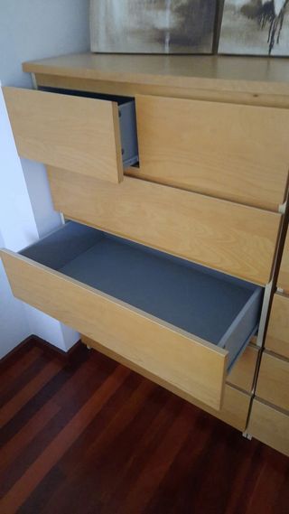 2 Cómodas IKEA MALM 6 Cajones Madera DOS MEDIDAS