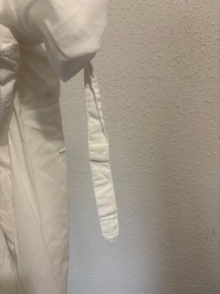 Camisa blanca manga larga abotonada