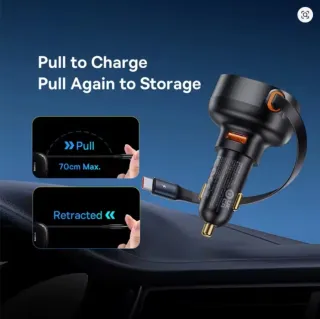 Cargador móvil mechero coche Baseus nuevo