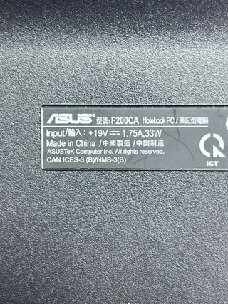 Asus F200CA “Táctil” para piezas o restaurar