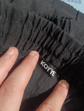 Pantalón Cargo Streetwear KOYYE Negro Blanco