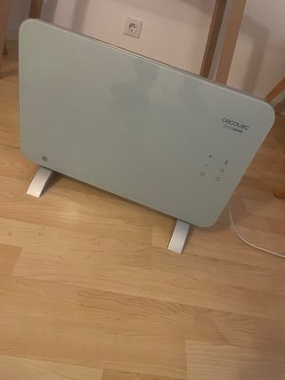 Cecotec Radiador Cristal Blanco