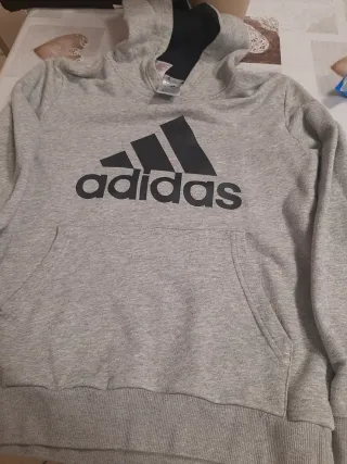 Felpa Adidas bambina grigia taglia 13-14 anni
