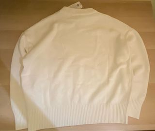 Maglione Ami Paris Bianco con Cuore Rosso
