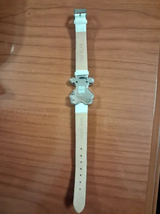 Reloj Tous Oso Correa Cuero Blanca