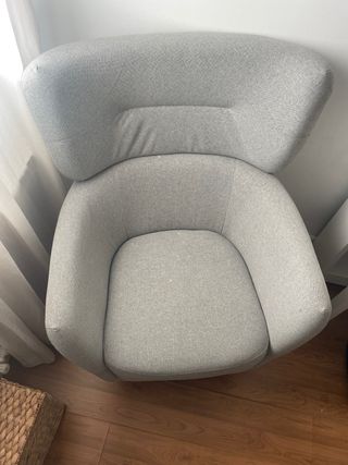 Sillón orejero Oskarshamn Ikea gris
