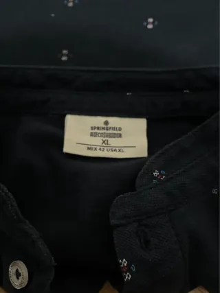 Polo Springfield cuello mao Talla XL Azul