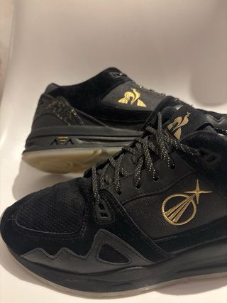 Zapatillas Le Coq Sportif Talla 43 Negras Doradas