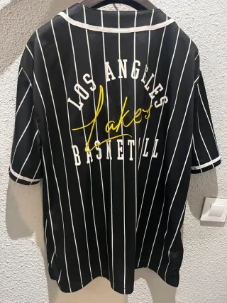 Camiseta NBA Los Angeles Lakers – estilo béisbol