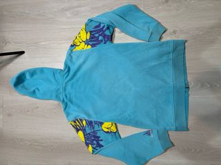 Sudadera Adidas Y2K Graffiti Azul y Amarillo 00s