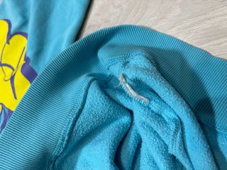 Sudadera Adidas Y2K Graffiti Azul y Amarillo 00s