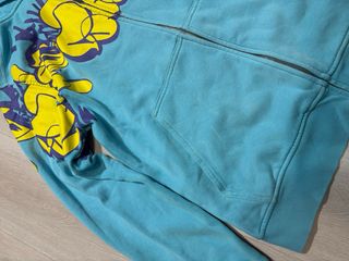 Sudadera Adidas Y2K Graffiti Azul y Amarillo 00s