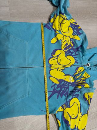 Sudadera Adidas Y2K Graffiti Azul y Amarillo 00s