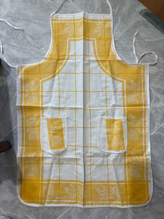 Grembiule Cotone Giallo e Bianco