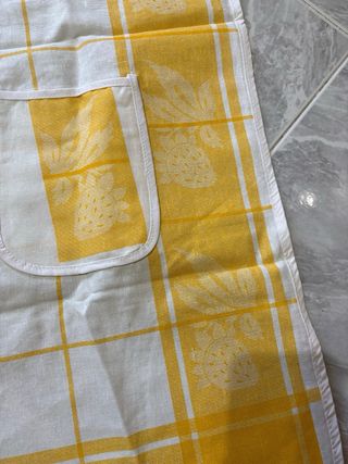 Grembiule Cotone Giallo e Bianco