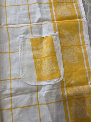 Grembiule Cotone Giallo e Bianco